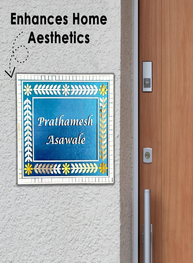 SOLOBOLO Name Plate for Home Entrance | Door Board Name Number Plate |Wooden Acrylic Name Plate |Gift for Housewarming | Customised House Name Plate s Outdoor|Customised Gifts Name Board Plate NMP301 - Image 3